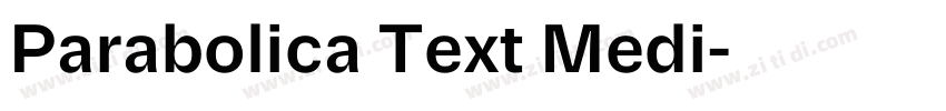 Parabolica Text Medi字体转换 Parabolica Text Medi字体转换